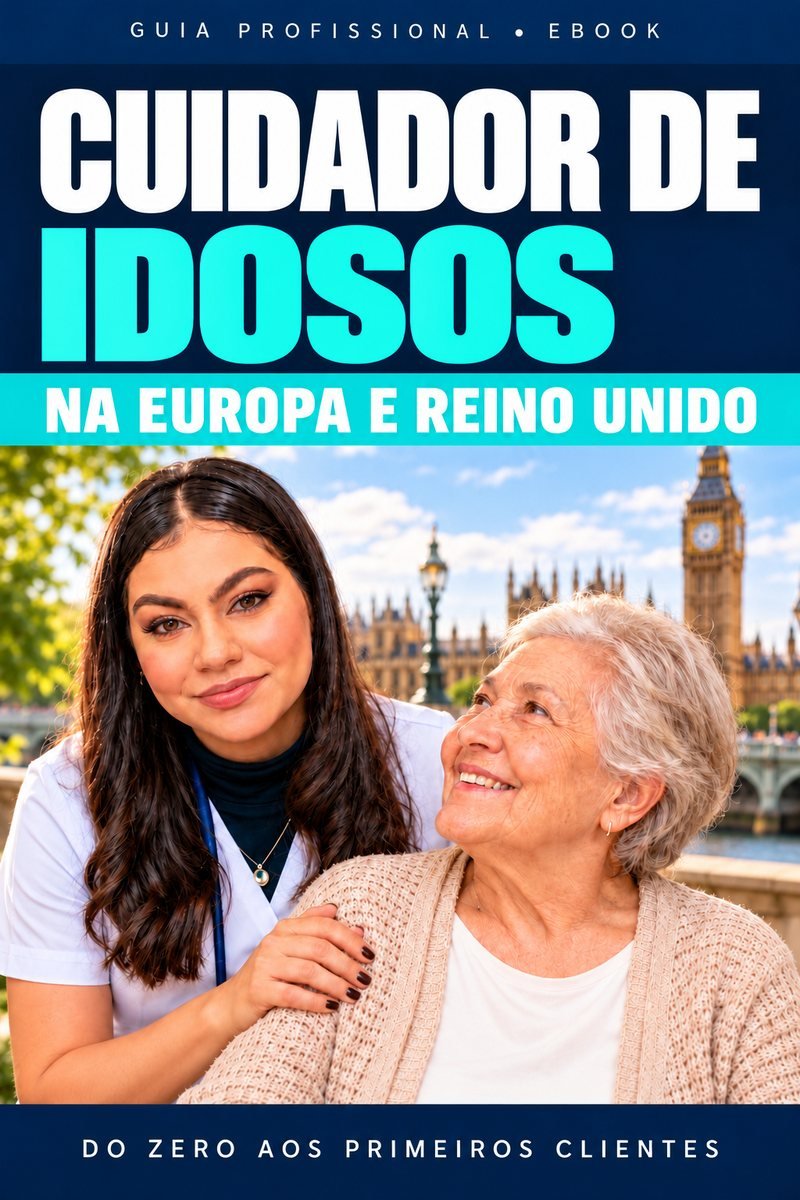 Capa do eBook Cuidador de idosos na Europa e Reino Unido