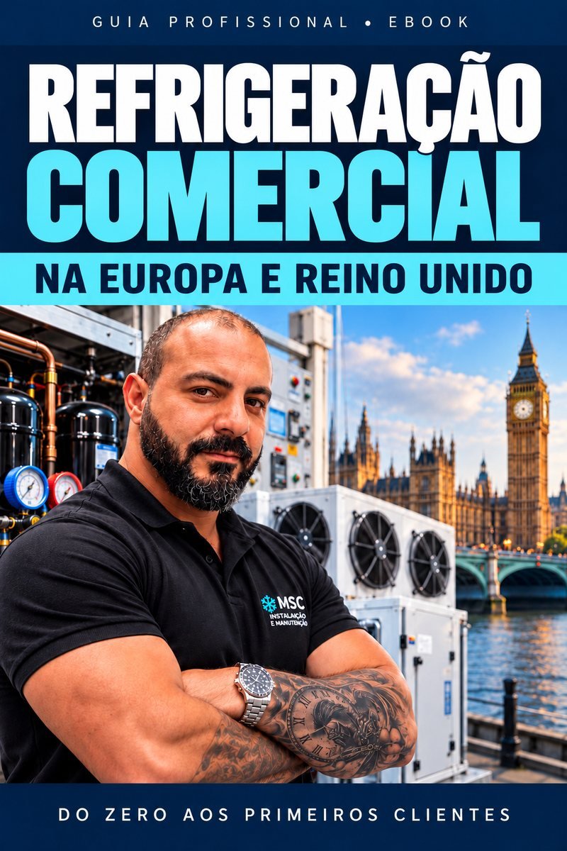 Capa do eBook Refrigeração comercial no Reino Unido e na Europa